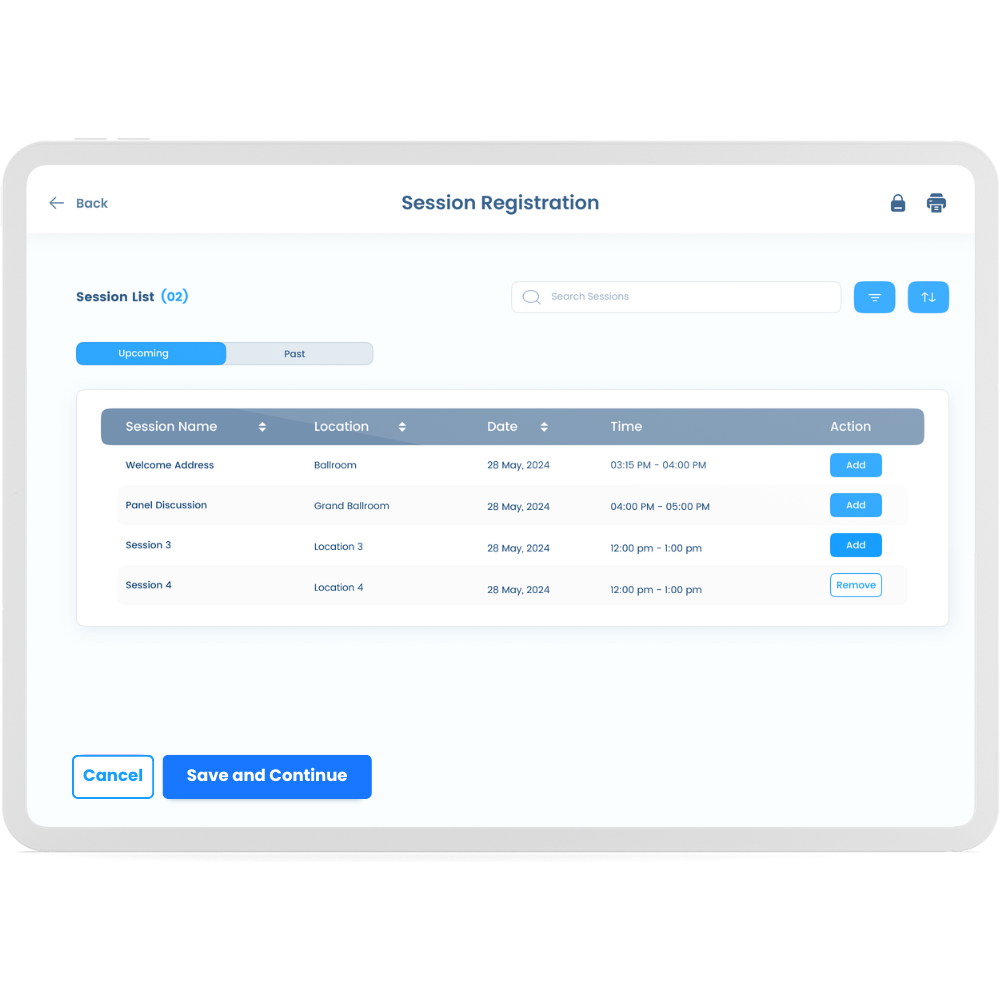 kiosk registration